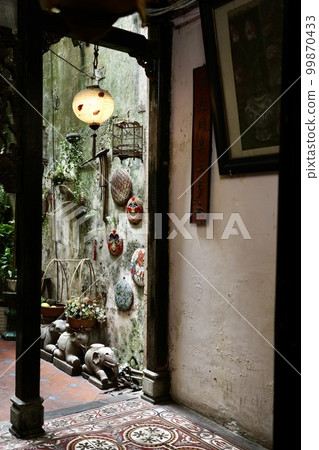 Hanoi cafe entrance Hanoi cafe entrance 99870433