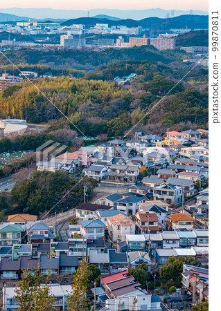 Dense cityscape 99870811