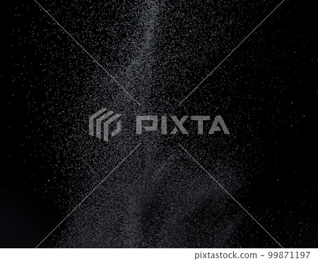 Million of black sand explosion, Photo image of falling down sands flying. Freeze shot on black background isolated overlay. Tiny Fine sand dust magnet as particle disintegrate science Million of black sand explosion, Photo image of falling down sands flying. Freeze shot on black background isolated overlay. Tiny Fine sand dust magnet as particle disintegrate science 99871197