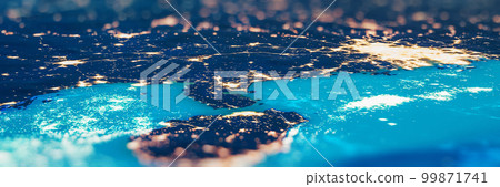 China. Guangzhou and Hainan city lights China. Guangzhou and Hainan city lights 99871741