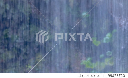 Background material ・ Image of rainy season and heavy rain 99872720