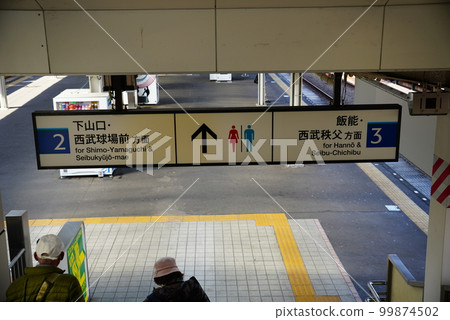 Nishi-Tokorozawa Station platform guide Nishi-Tokorozawa Station platform guide 99874502