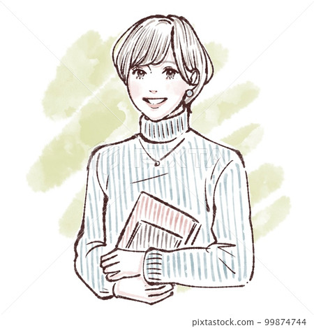 女性插畫素材 女性插畫素材 99874744