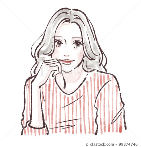 女性插畫素材 女性插畫素材 99874746