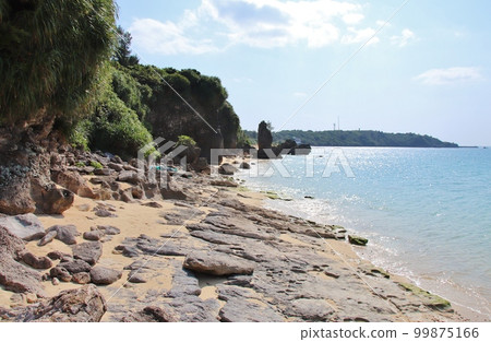 Tsuken Island Beach in front of Shinuggama Tsuken Island Beach in front of Shinuggama 99875166