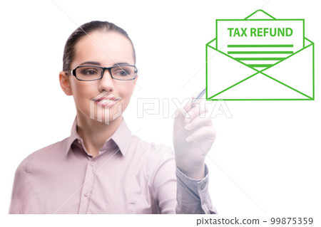 Value added tax VAT return concept 99875359