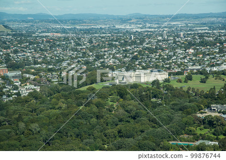 Auckland city view from the above of Auckland sky tower, North Island of New Zealand. 99876744