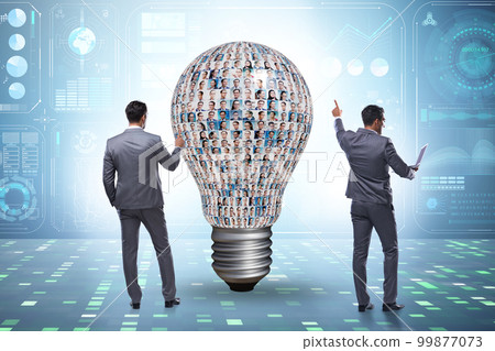 People in idea and diversity concept People in idea and diversity concept 99877073