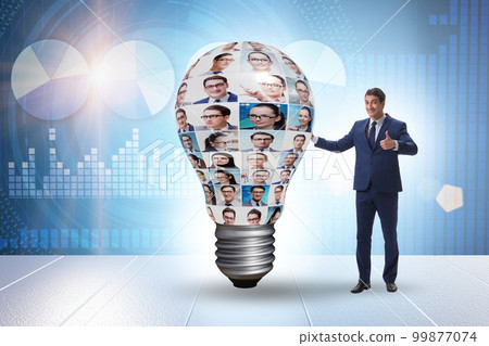 People in idea and diversity concept 99877074