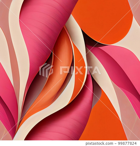 Psychedelic swirls and curves: Use bold, bright colors and fluid lines to create a groovy, psychedelic pattern Generative AI, illustration Psychedelic swirls and curves: Use bold, bright colors and fluid lines to create a groovy, psychedelic pattern Generative AI, illustration 99877824