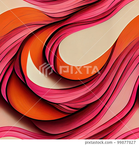 Psychedelic swirls and curves: Use bold, bright colors and fluid lines to create a groovy, psychedelic pattern Generative AI, illustration Psychedelic swirls and curves: Use bold, bright colors and fluid lines to create a groovy, psychedelic pattern Generative AI, illustration 99877827