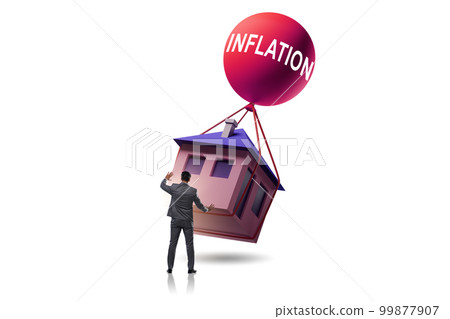 Concept of housing prices inflation 99877907