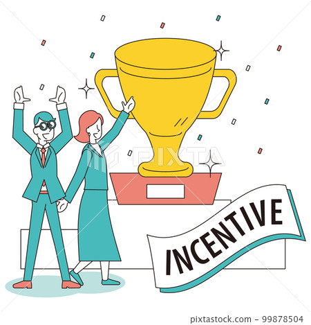 商務人士宣布將產品贈送給銷售業績優秀的人 99878504