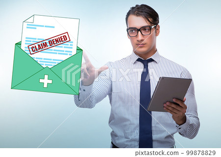 Concept of denying medical insurance claim Concept of denying medical insurance claim 99878829