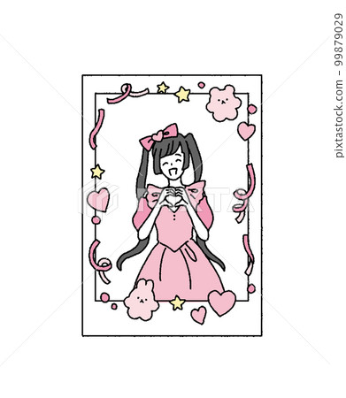 A simple touch Illustration of the Cheki of your favorite idol A simple touch Illustration of the Cheki of your favorite idol 99879029