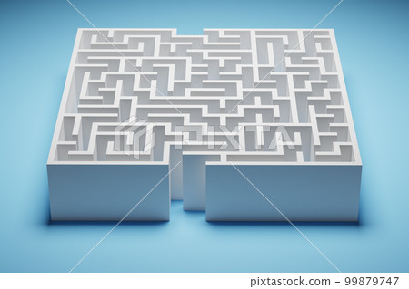 Uncertainty concept with maze exit Uncertainty concept with maze exit 99879747