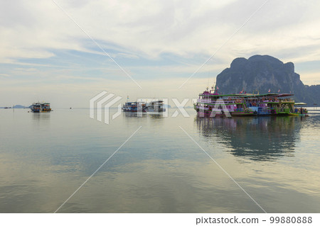Beautiful sunset at Pak Meng Beach in Trang, Thailand. 99880888