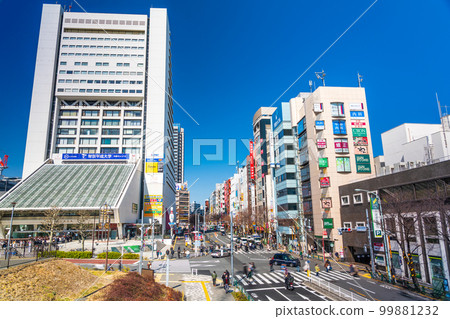 Nakano Sunplaza and Nakano Street downtown area in Tokyo 99881232