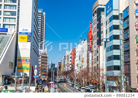 Nakano Sunplaza and Nakano Street downtown area in Tokyo Nakano Sunplaza and Nakano Street downtown area in Tokyo 99881234