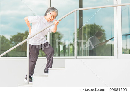 Elderly women who go up and down stairs for rehabilitation of low back pain (locomo, frailty, sarcopenia, osteoporosis) 99881503