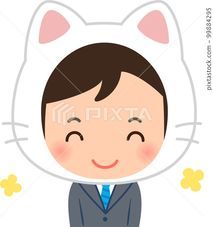 西裝男和貓 99884295