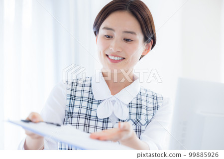 Medical Medical clerk portrait Medical Medical clerk portrait 99885926