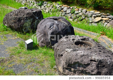 Flagpole Stone Nagoya Castle Ruins Flagpole Stone Nagoya Castle Ruins 99885958