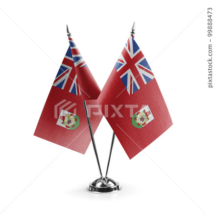 Small national flags of the Bermuda on a white background Small national flags of the Bermuda on a white background 99888473