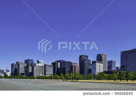 皇居 從櫻田門方向看到的皇居外苑 99888849