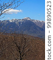 Mt. Nikko-Shirane with remaining snow (from the mountain trail to Mt. Sha) 99890523