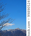 Mt. Nikko-Shirane with remaining snow (from the mountain trail to Mt. Sha) 99890524