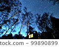 十二月的夜空和山間小屋 99890899