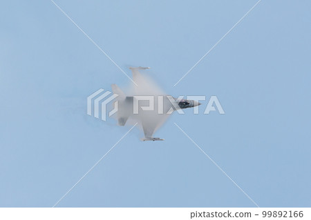 Polish Air Force F-16C "Tiger Demo Team" Circling 99892166