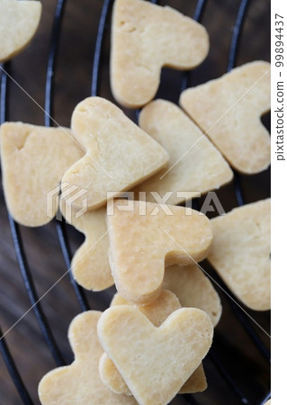 Homemade cut-out cookies made with rice flour - gluten-free treats 99894437