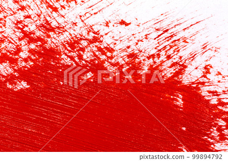 Red stroke of the paint brush 99894792