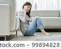 Toothache, pain, young woman, home, housing, young woman, Korean 99894828
