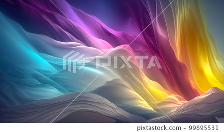 Generative AI. Clean and Serene Sky with Light Fabric and Wavy Generative AI. Clean and Serene Sky with Light Fabric and Wavy 99895531