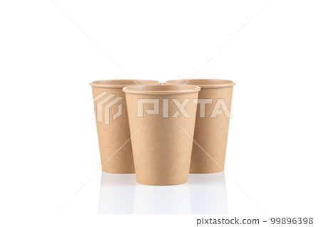 Empty Paper cups background Empty Paper cups background 99896398