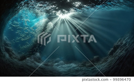 Underwater underwater background material 99896470