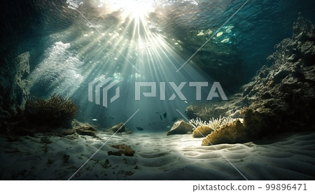 Underwater underwater background material 99896471