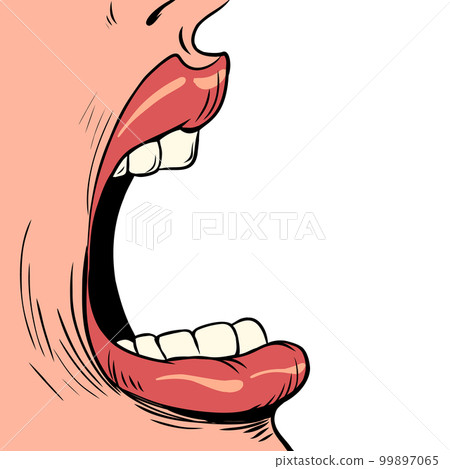 Taking care of your health. Dental treatment. Woman open mouth and row of teeth. Taking care of your health. Dental treatment. Woman open mouth and row of teeth. 99897065