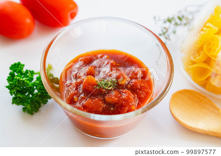 Homemade tomato sauce Homemade tomato sauce 99897577