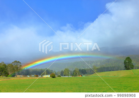 澳大利亞塔斯馬尼亞風景優美的鄉村露營地 99898908