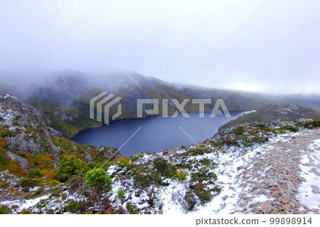 Trekking at Cradle Mountain, a World Heritage Site in Tasmania, Australia Trekking at Cradle Mountain, a World Heritage Site in Tasmania, Australia 99898914