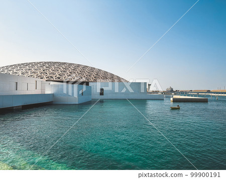 Exterior of the Louvre Museum in Abu Dhabi, United Arab emirates Exterior of the Louvre Museum in Abu Dhabi, United Arab emirates 99900191