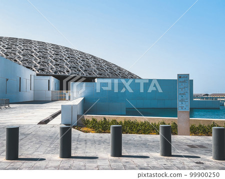Exterior of the Louvre Museum in Abu Dhabi, United Arab emirates Exterior of the Louvre Museum in Abu Dhabi, United Arab emirates 99900250