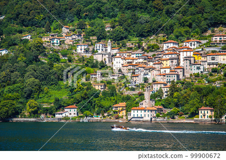 View of the village Torno Fagetto Laglio Quarzano on the Como Lake, Lombardy, Italy 99900672