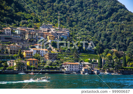 View of the village Torno Fagetto Laglio Quarzano on the Como Lake, Lombardy, Italy 99900687