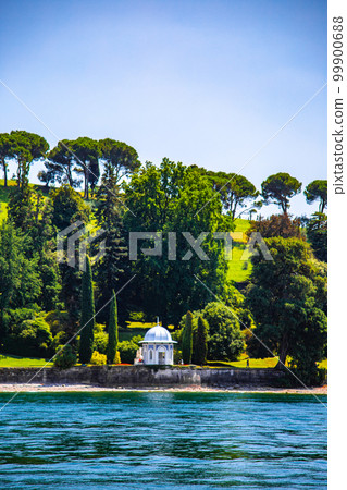 View of Tremezzo village in lake Como, Lombardy, Italy 99900688