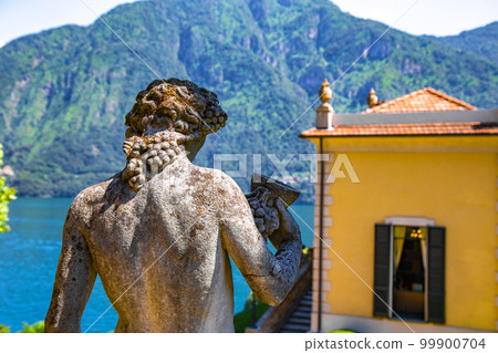 View of Villa del Balbianello overlooking Lake Como in Lenno, Lombardy, Italy View of Villa del Balbianello overlooking Lake Como in Lenno, Lombardy, Italy 99900704